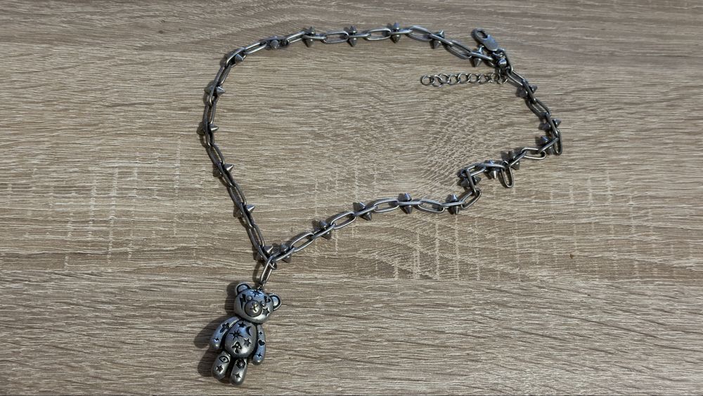 Teddy Fresh сребърен синджир с мече. Heart breaker necklace Silver