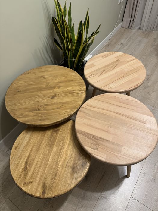 Деревянный журнальный стол