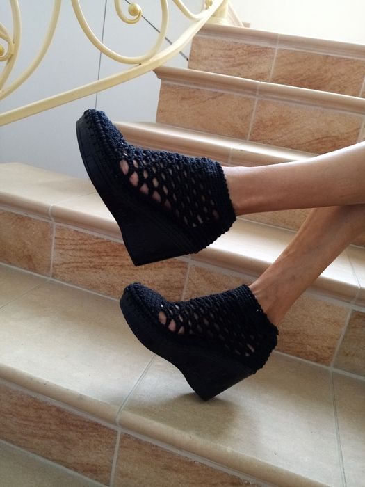 Botine crosetate, nr 37