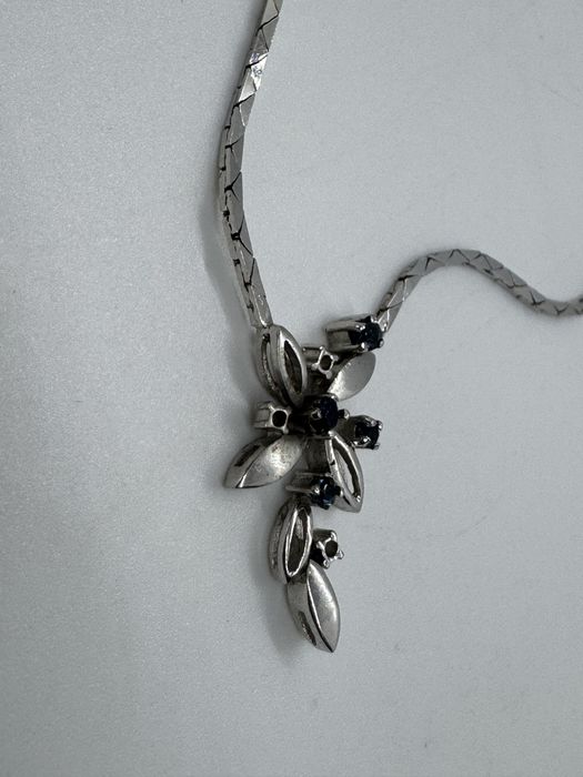 Colier din argint rodiat si cubic zirconia