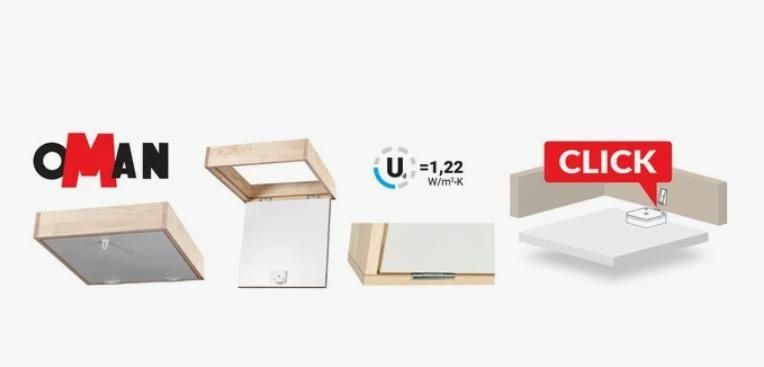 Рама проем лестницы 70х55 OMAN WS Termo