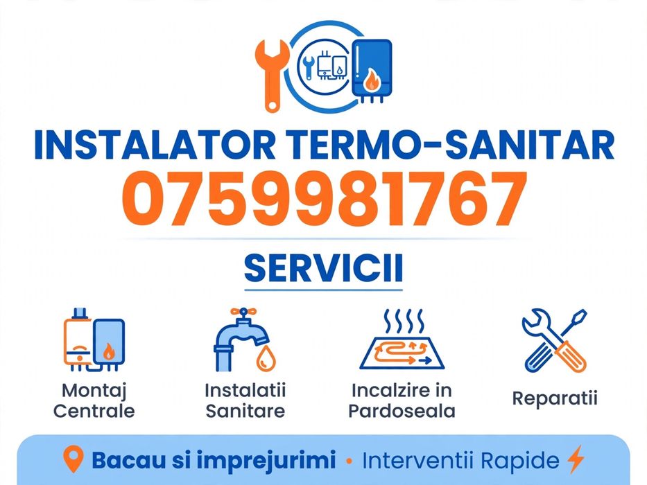 Instalator sanitar Bacau