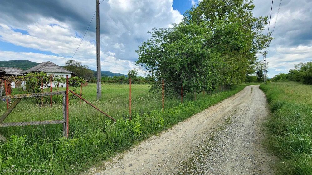 Teren 12.006 mp – Deschidere 58m, Casă bătrânească, Anexe, Gaze și Apă la poartă