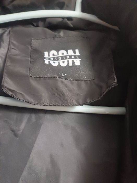 Ново мъжко черно зимно яке