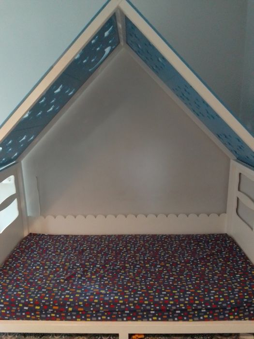 Pat copii 90 x 200 , inclusiv saltea Ikea