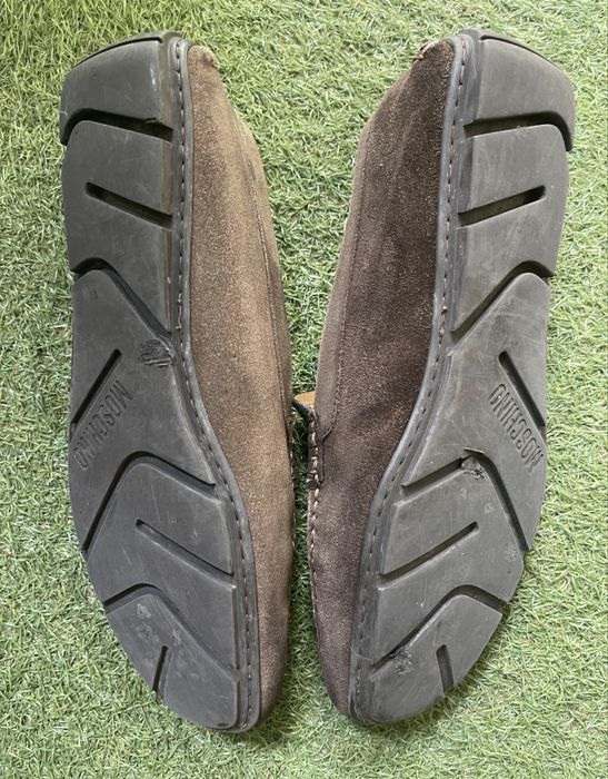 Mocasini piele intoarsa barbati