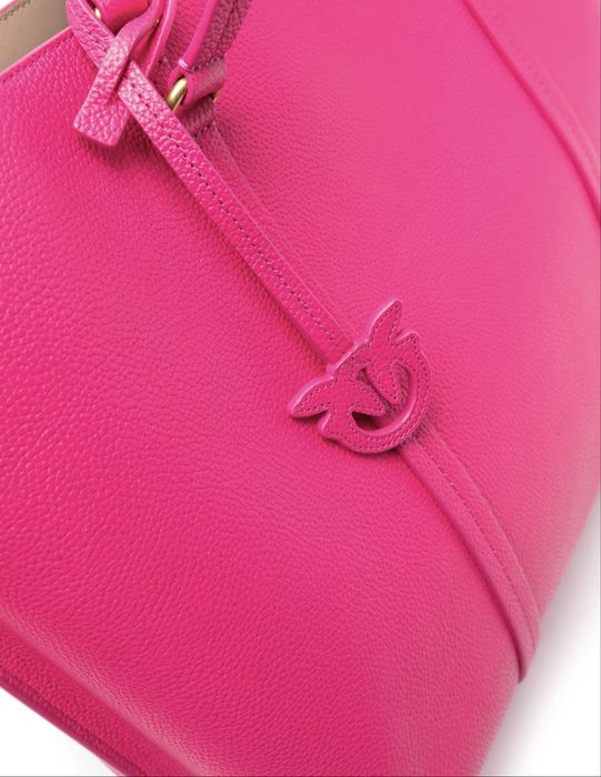 Чанта Pinko Love Birds Leather Tote Bag