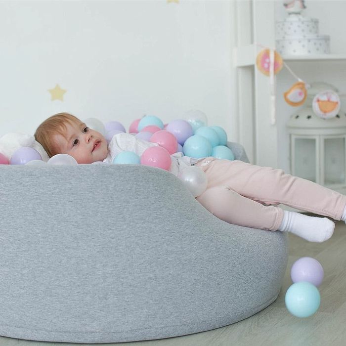 Сухой бассейн Romana (серый и розовый)