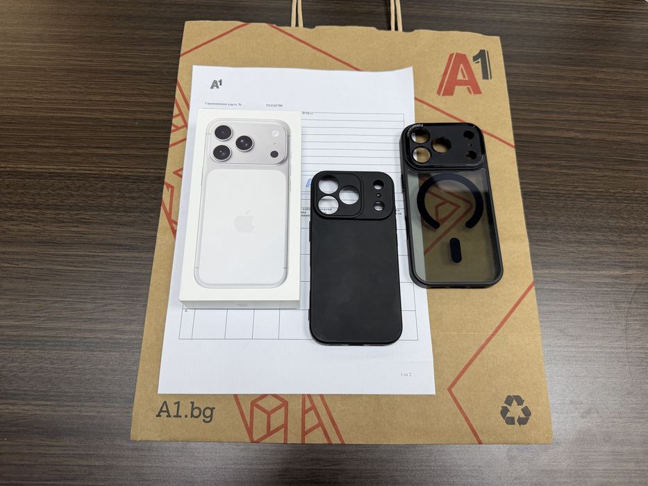КАТО НОВ 256GB iPhone 17 Pro A1 Гаранция 2027г. Silver | Сребрист