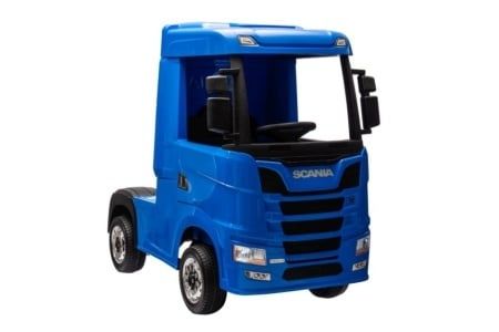 CAMION ELECTRIC ( TIR ) pentru copii, Scania 500R Blue, roti EVA