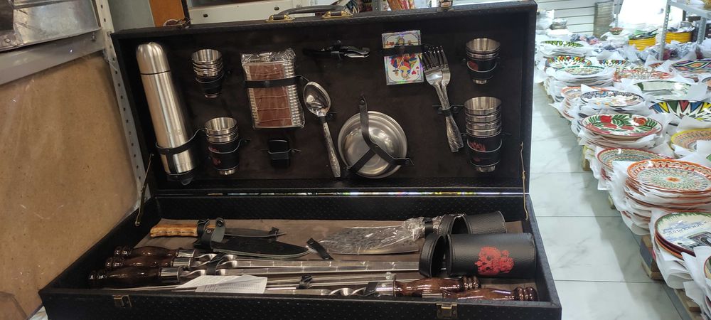 Подарочный набор шампуров|п от дарок|для мужчин|охота|рыбалка|