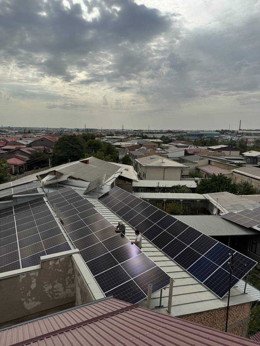 Қуёш панеллари ўрнатиш | 20–500 кВт | Кафолат | 500+ лойиҳа