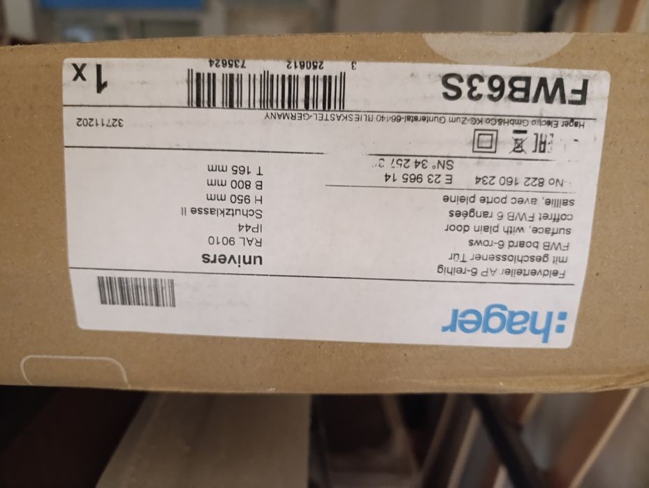 Vand tablou electric hagger fwb63s