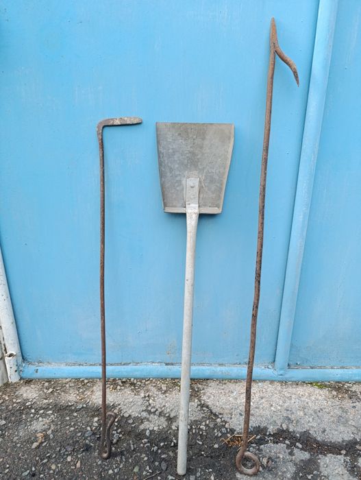 Совок для печки, кочерга, багор