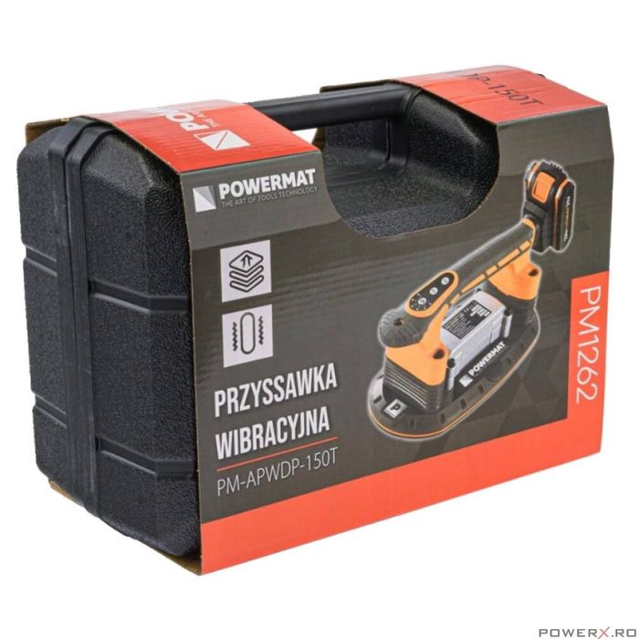 Ventuza vibranta cu acumulator, 2 x 21 V, Powermat