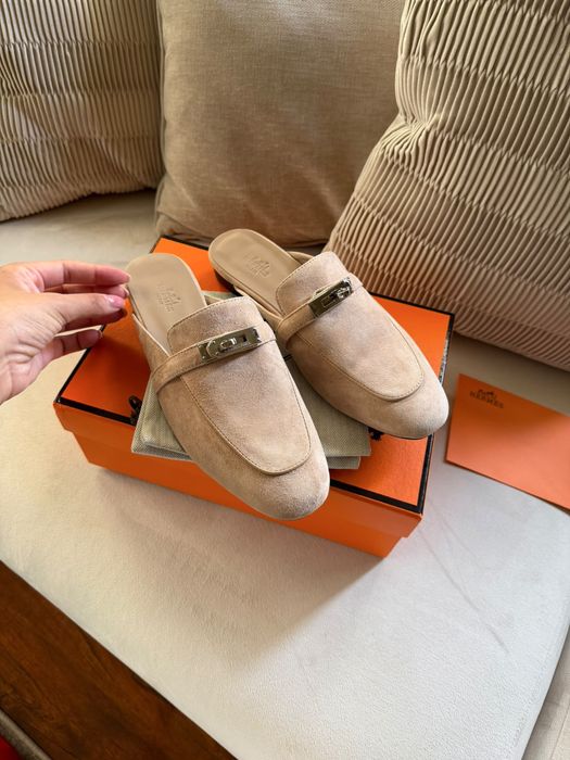 Papuci hermes piele naturala dama