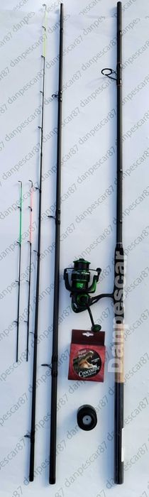 SET FEEDER Lanseta SEEKER 3,90m 180gr +Mulineta SPARKLER 4000+150m fir