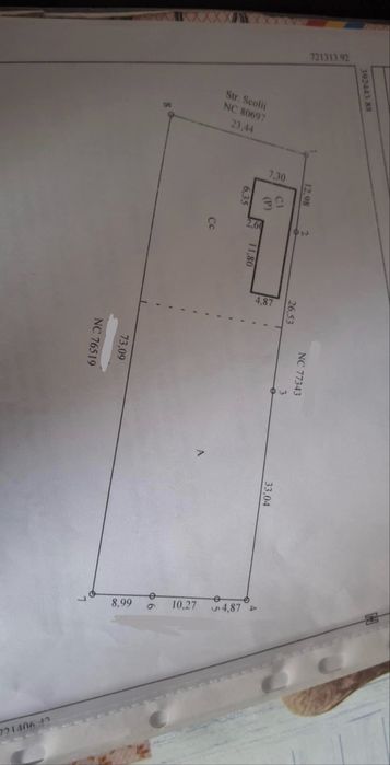 Teren de vânzare – 1700 m², Brăila, comuna Tufești, Strada Școlii