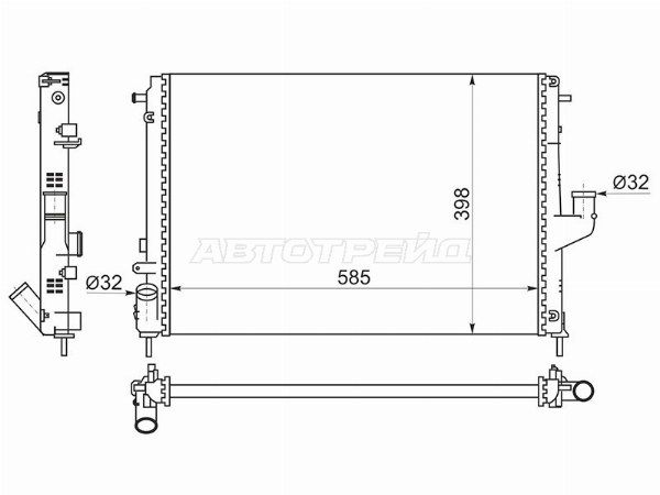 Радиатор Nissan Almera