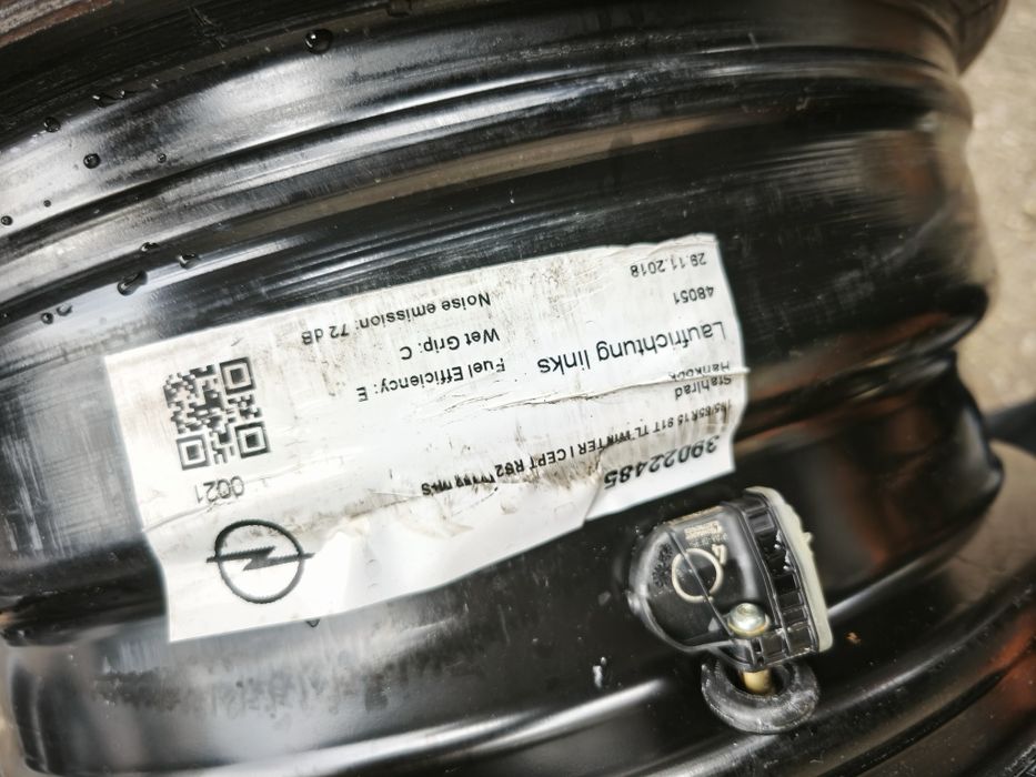 15" оригинални железни джанти с датчици за Opel Astra K/J.