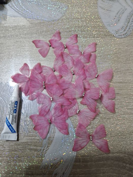 Бабочки шифонные