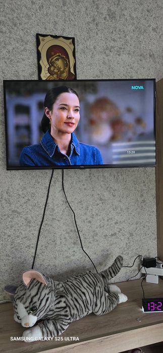 Телевизор TCL QLED 32S4K, 32"(80 см), Smart Android TV, HD Ready, Клас F (Модел 2025)