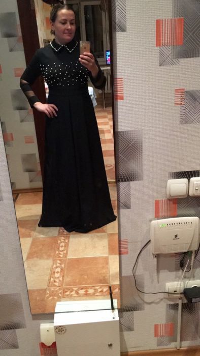 Платье чёрное