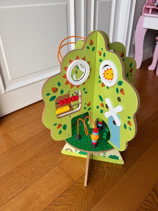 Copac activitati Montessori "My Wooden Activity Tree"
