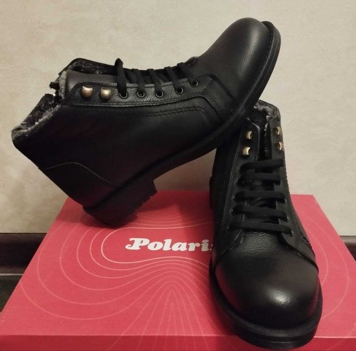 Продам Мужские турецкие полуботинки.Натуральная кожа. Polaris.
