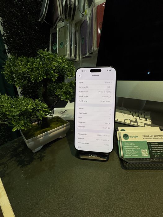 Magazin Vindem Iphone 16 Pro Max 256 GB 91%