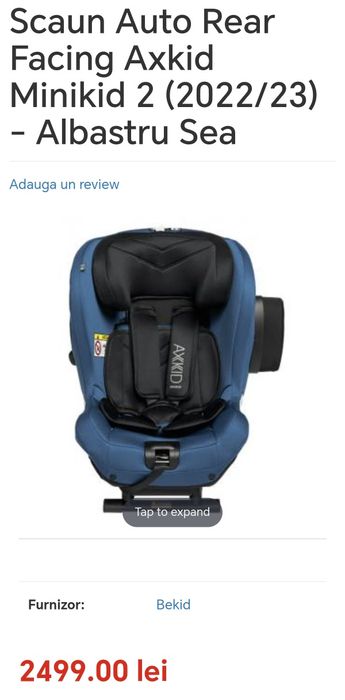 Scaun auto rear facing Axkid Minikid 2