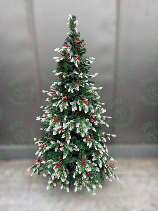 Коледна елха Лукс Зелена 3D клонки 150см 180см 210см