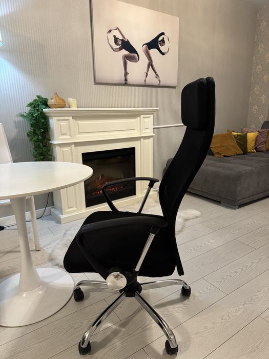 Scaun de birou Fotoliu de birou negru premium