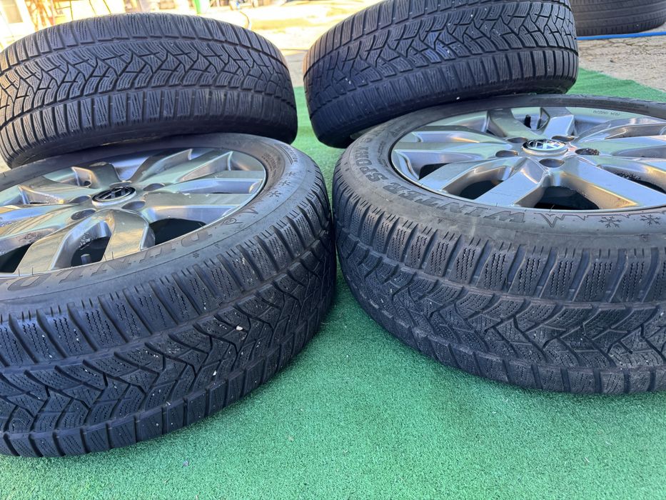 5x112 16 със зимни гуми dunlop 7mm за vw golf 5,6 passat touran kadi skoda seat