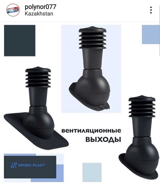 на кровлю вент выход черепашки грибки