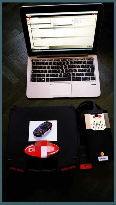 Kit tester auto multimarca blueth + TABLETA Panasonic Turisme&Camioane