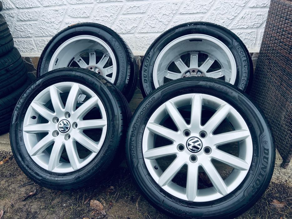 Jante aliaj R16 VW cu anvelope Dunlop 205/55 R16