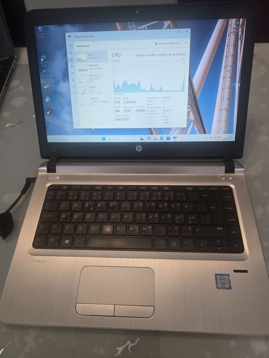 Oferta laptop HP, i5-6200, ram 8gb, ssd 128gb