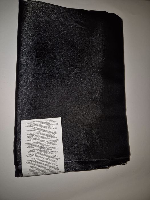 Sal elegant din satin cu 2 fete neagra si gri Avon