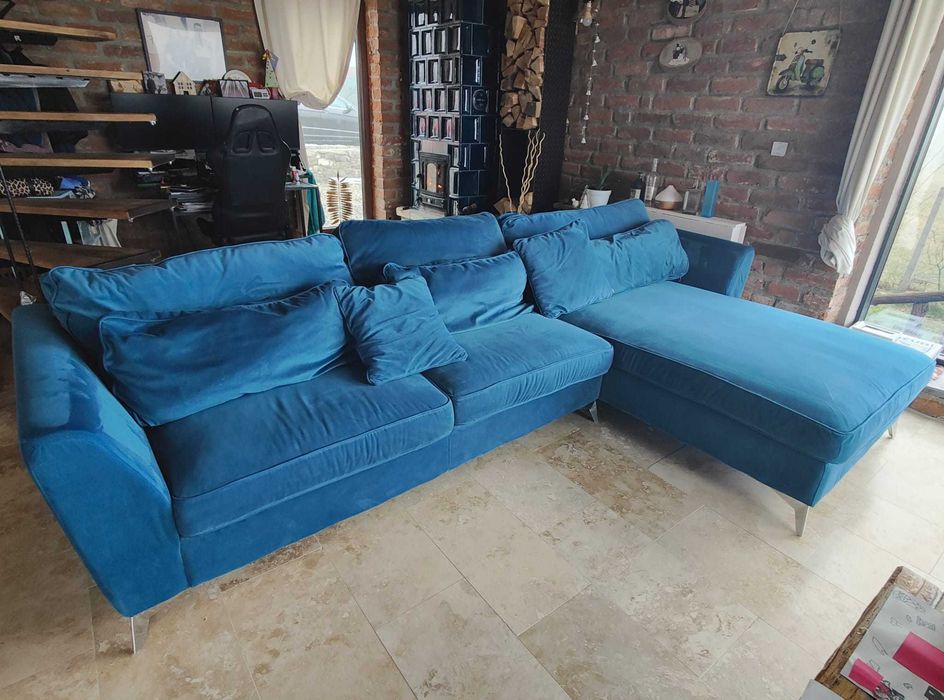 Canapea LENNOX Colțar cu șezlong dreapta (Mobexpert)