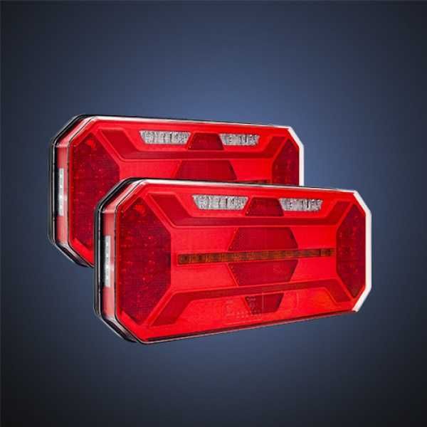 Лед Диодни Стопове, 7 функции с бягащ мигач за 12V-24V/4267