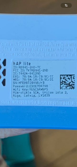 Рутер MikroTik hAP Lite RB941-2nD-TC