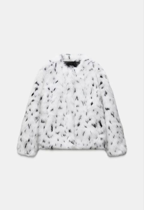 Палто от изкуствен косъм ZARA
