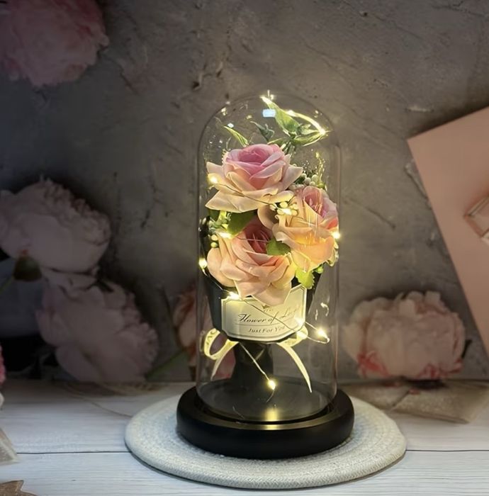 Букет от розови и червени рози