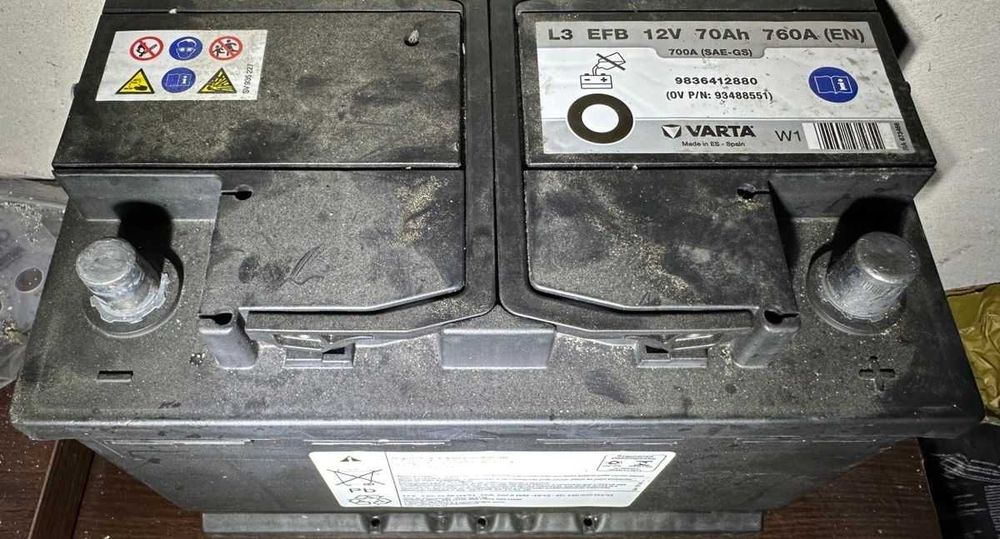 Акумулатор оригинален на Peugeot/Citroen  EFB 12V 70Ah 760A