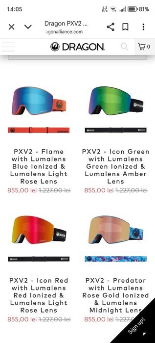 Ochelari schi/snowboard dragon pxv2