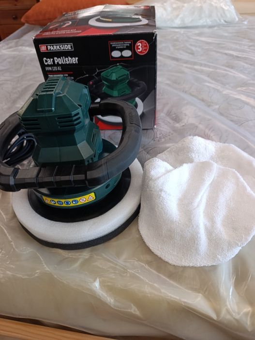 Машина за полиране на автомобили Parkside PPM 120 A1 – Пълен комплект