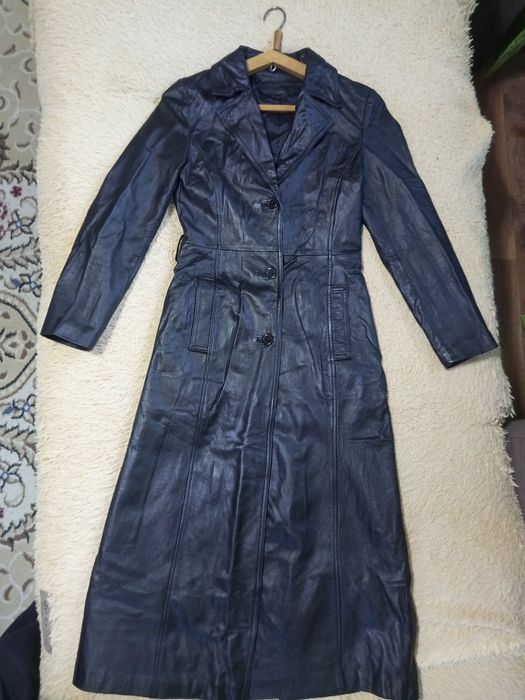 Плащ натуральная кожа