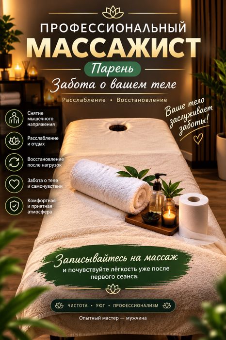 Профессиональный массажист мужчина