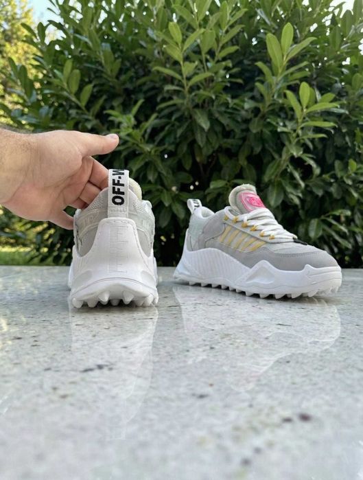 Adidasi Off White Gri - Produs Full Box - Unisex